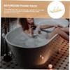 1pc Telescopic Bathtub Shelf Book Holder Sturdy Bathroom Stand for Tablet Phone Wine Bath Tray for Relaxing Soaking view 4