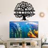 ONGNOU Personalized Last Name Metal Sign - Tree of Life Metal Wall Art Monogram Decor - Custom Name Sign for Family, Anniversary & Wedding Gifts view 2