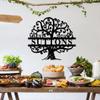 ONGNOU Personalized Last Name Metal Sign - Tree of Life Metal Wall Art Monogram Decor - Custom Name Sign for Family, Anniversary & Wedding Gifts view 4