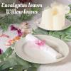 10 Pack Artificial Eucalyptus Garland with Willow Leaves 6.4 ft Artificial Greenery Vine Swag Faux Silver Dollar and Willow Leaves Garland for Wedding Table Runner Doorway Decoration Indoor Outdoor view 3