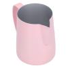 20.3oz Espresso Milk Frothing Pitcher, Pink Milk Steamer Cup Stainless Steel Frothing Pitcher Jug for Cappuccino, Latte view 1