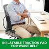 Agatige 1PCS Inflatable Lumbar Support Pillow, Breathable Firm Lumbar Pillow Washable Portable Lumbar Supports with Adjustable Air System for Men Women (1PCS) view 2