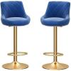 ZDXY Barstools Set of 2 Breakfast Dining Stools Counter Height Bar Stool, Cushion Adjustable Swivel Bar Stool, Used in Craft Room, Office, Kitchen (Color : C1) view 1