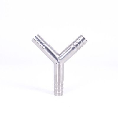 19mm 3/4" Hose Barb Butt Welding Y Shaped 3 Way SUS 304 Stainless Steel Sanitary Fitting Spliter Homebrew Beer Wine