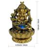 Ganesha Statues Indoor Water Fountain, Elephant Buddah Statute Tabletop Fountain with Rolling Ball, Zen Fountain for Home Office Bedroom Desk Decoration (Style 6) view 4