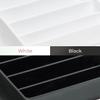 iDesign The Sarah Tanno Collection Silicone Makeup Palette Holder and Cosmetic Organizer, White view 4