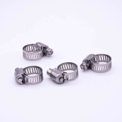 5 PCS Hose Clamp 16-25mm 3/4" 1" 304 Stainless Worm Drive Spring Clip Water Fuel Line Homebrew