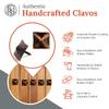 25 Pack 1" Square Head Iron Clavos Decorative Nails  Oil Rubbed Bronze  Handmade Rustic Square Fasteners for Farmhouse Shutters, Barn Doors, Shutters, and Gates  Ornamental Wood Accent view 2