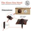 25 Pack 1" Square Head Iron Clavos Decorative Nails  Oil Rubbed Bronze  Handmade Rustic Square Fasteners for Farmhouse Shutters, Barn Doors, Shutters, and Gates  Ornamental Wood Accent view 4