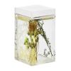 Locco Decor 4 Piece Acrylic Liquid 4D Floating Motion Bathroom Vanity Accessory Set Garden Botanic Green Plants Toothbrush Holder, Tumbler, Soap Dispenser, Soap Dish view 2