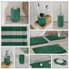 Clara Clark Bathroom Set - Green Bathroom Accessories Set, Bathroom Sets with Shower Curtain and Rugs, 23PC Shower Curtain Set with Liner, Soap Dispenser, Soap Dish, Toilet Brush Holder, and Trash Can view 3
