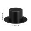 NUOBESTY 50pcs Mini Hat Headband Small Christmas Topper Covers Black Party Hat Mini Christmas Snowman Hats Mini Magician Top Hat Doll Hat for DIY Props Men Women Adult Accessories view 2