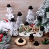 NUOBESTY 50pcs Mini Hat Headband Small Christmas Topper Covers Black Party Hat Mini Christmas Snowman Hats Mini Magician Top Hat Doll Hat for DIY Props Men Women Adult Accessories view 3