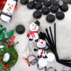 NUOBESTY 50pcs Mini Hat Headband Small Christmas Topper Covers Black Party Hat Mini Christmas Snowman Hats Mini Magician Top Hat Doll Hat for DIY Props Men Women Adult Accessories view 4