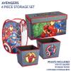 Marvel The Avengers 4 Piece Storage Solution Set with Pop Up Hamper, Collapsible Storage Trunk and 2 Nestable Storage Bins view 2