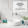 Clara Clark Bathroom Set - Teal Bathroom Accessories Set, Bathroom Sets with Shower Curtain and Rugs, 23PC Shower Curtain Set with Liner, Soap Dispenser, Soap Dish, Toilet Brush Holder, and Trash Can view 4
