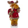 24" Lighted and Animated Musical Moose Christmas Figure view 1