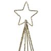 17.5" LED Lighted B/O Gold Glittered Wire Christmas Cone Tree - Warm White Lights view 3