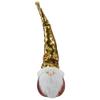 20" Gold Sequin Santa With a Pointed Winter Hat Christmas Tabletop Decor view 1