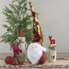 20" Gold Sequin Santa With a Pointed Winter Hat Christmas Tabletop Decor view 2