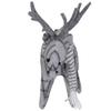 10-Inch Gray Checkered Moose Tabletop Christmas Decoration view 3
