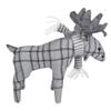 10-Inch Gray Checkered Moose Tabletop Christmas Decoration view 4