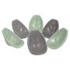 ECR4Kids Leaf Floor Seat, Rocker Chair, Sage/Grey, 6-Piece view 1