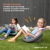 ECR4Kids Leaf Floor Seat, Rocker Chair, Sage/Grey, 6-Piece view 4