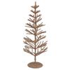 18" Rose Gold Artificial Tabletop Christmas Tree - Unlit view 1