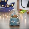 5" Children's Blue Sleepy Time Musical Snow Globe view 2