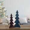 15" Blue Triangular Christmas Tree with a Curved Design Tabletop Decor view 2