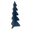 15" Blue Triangular Christmas Tree with a Curved Design Tabletop Decor view 3