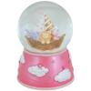 5" Children's Pink Sleepy Time Musical Snow Globe view 1