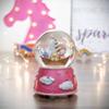 5" Children's Pink Sleepy Time Musical Snow Globe view 2