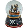 5" Children's Musical Pirate Ship at Sea Snow Globe view 1
