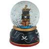 5" Children's Musical Pirate Ship at Sea Snow Globe view 3