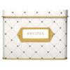 Jot & Mark Decorative Recipe Tin Box for Recipe Cards, Greeting Card Holder | Holds Hundreds of 4 x 6 Cards view 1