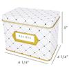 Jot & Mark Decorative Recipe Tin Box for Recipe Cards, Greeting Card Holder | Holds Hundreds of 4 x 6 Cards view 3