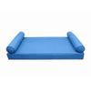 DBM IMPORTS *Cover ONLY*-Style 5 Outdoor Daybed Mattress Bolster Pillow Slipcovers Contrast Pipe Trim Twin Size - AD102 view 2