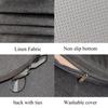 18x18 Inch Chair Pads for Dining Chairs Set of 2 with Ties Non Slip Washable Seat Cushion with Zipper Indoor Round Back Chair Cushions for Kitchen, Grey view 4
