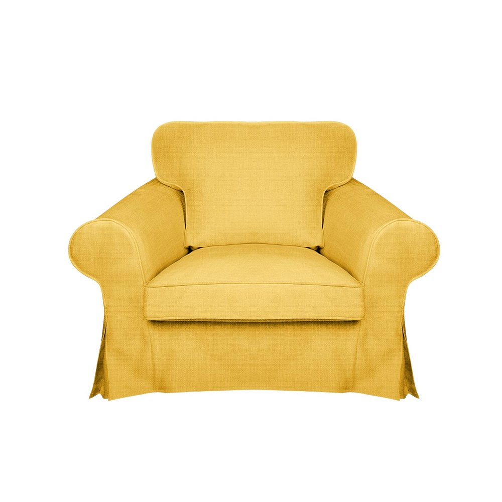BACoverZone Sofa Cover ONLY! for EKTORP Armchair, 1-seat Sofa Cover, Chair Cover, Linen Fabric Chair Covers for Living Room, Thickened Chair Slipcovers with Arms Anti (T-12)