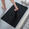 AMOAMI Ultra Thin Bathroom Rugs, Rubber Backed Bath Mats for Bathroom Non Slip, Absorbent Bathroom Mat for Floor, Shower, Sink(20"x 32", Black) view 1