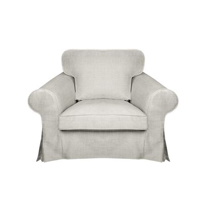 BACoverZone Sofa Cover ONLY! for EKTORP Armchair, 1-seat Sofa Cover, Chair Cover, Linen Fabric Chair Covers for Living Room, Thickened Chair Slipcovers with Arms Anti (T-14)