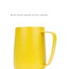 Homemade 304 Stainless Steel Milk Frothing Pitcher 12oz/20.3oz Milk Frothers Teflon Coated Stainless Steel Coffee Jug Pull flower (Color : Blue, Size : 600ml) view 3