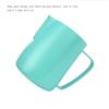 Homemade 304 Stainless Steel Milk Frothing Pitcher 12oz/20.3oz Milk Frothers Teflon Coated Stainless Steel Coffee Jug Pull flower (Color : Blue, Size : 600ml) view 4