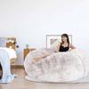 Bean Bag,Big Huge Giant Bean Bag Chair for Adults, (No Filler) Bean Bag Chair for Adults Kids Comfy Fluffy Giant Round Beanbag Lazy Sofa Cover- Machine Washable Covers, Double Stitched Seams view 2