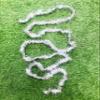 Silver Christmas Foil Tinsel Garland Christmas Tree Decorations Ornaments Set Stairs Home Decor Xmas Hanging Tinsel for Birthday Party Decoration Garland Wedding Decoration 28 Feet 5 Pieces view 3
