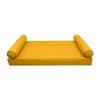 Prolinemax |SLIPCOVER ONLY|S5 Outdoor Daybed Mattress Bolster Pillow Cushion Covers Contrast Pipe Trim Twin-XL AD108 view 2