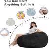 Bean Bag,Big Huge Giant Bean Bag Chair for Adults, (No Filler) Bean Bag Chair for Adults Kids Comfy Fluffy Giant Round Beanbag Lazy Sofa Cover- Machine Washable Covers, Double Stitched Seams view 4