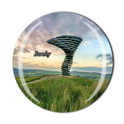 Burnley UK Fridge Magnet Crystal Tourist Souvenir Gift Collection Refrigerator Magnetic Sticker